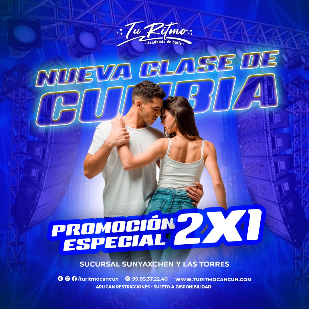 ¡Nueva clase de Cumbia al 2×1!
