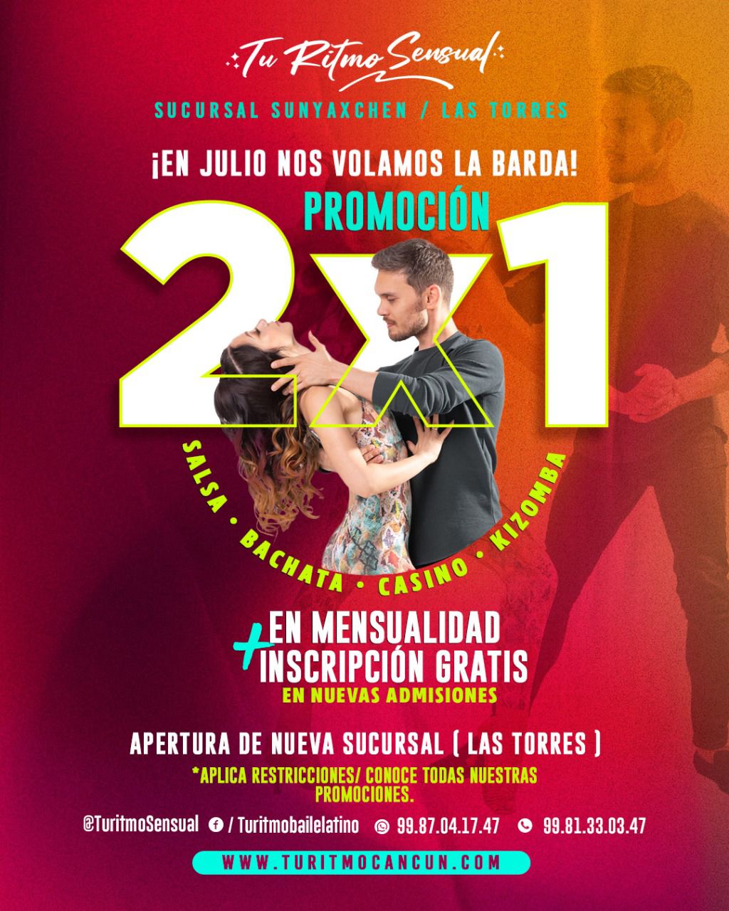 Promoción 2×1 con motivo de la Nueva Sucursal 🎉🥳