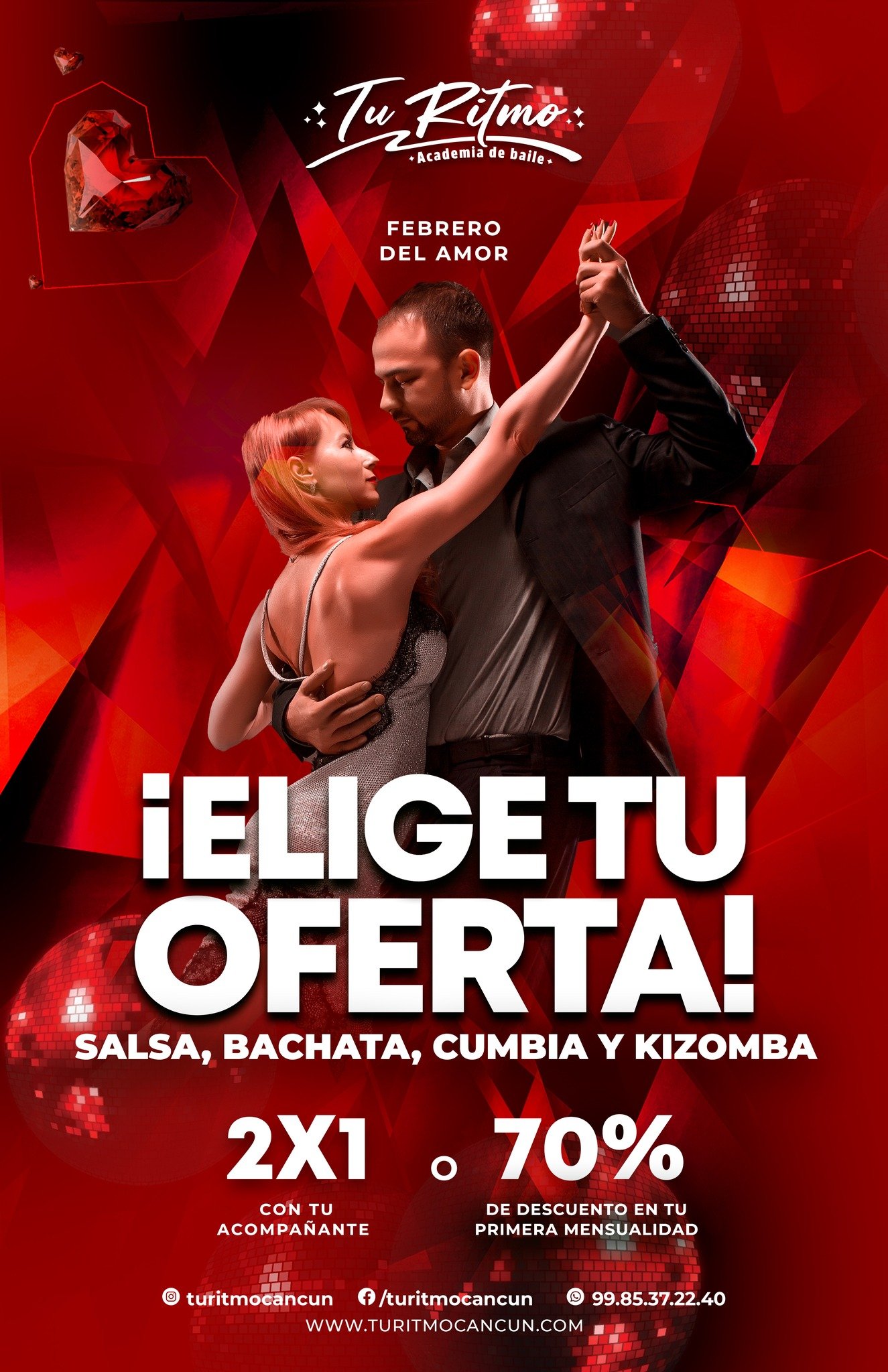 Febrero, el mes del amor Y EL BAILE